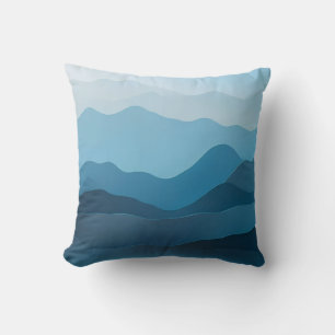 Gradient Block Sierkussen in Soft Blues