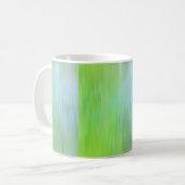 Gradient blue and green textured koffiemok (Voorkant links)
