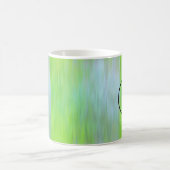 Gradient blue and green textured koffiemok (Center)