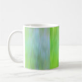 Gradient blue and green textured koffiemok (Links)