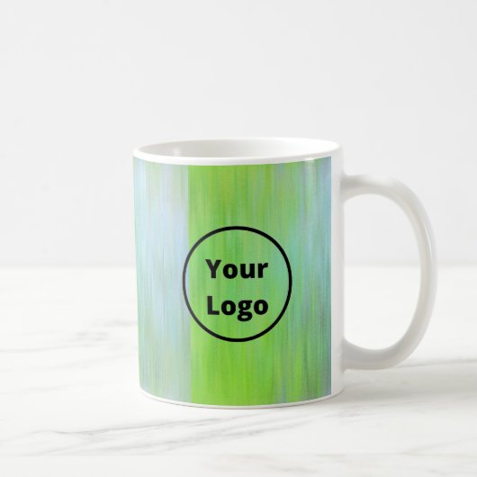 Gradient blue and green textured koffiemok (Rechts)
