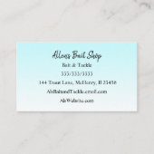 Gradient Blue Faded Ombre Simple Easy Visitekaartje (Voorkant)