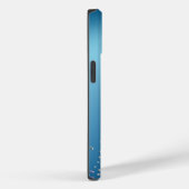 Gradiënt Blue Sky Silver Glow Confetti Case-Mate iPhone Case (Achterkant / Rechts)