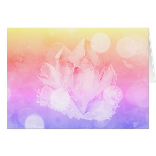 *~* Gradient Blush Pink Lavender Crystal (Voorkant Horizontaal)