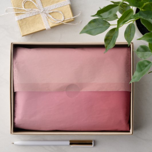 Gradiënt Blush Roze, Koraal Tissuepapier (Geschenk)