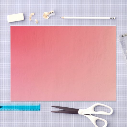 Gradiënt Blush Roze, Koraal Tissuepapier (Craft)
