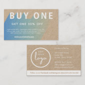 Gradiënt BOGO Korting Visitekaartje (Voorkant / Achterkant)