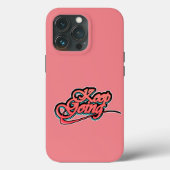 Gradiënt Bold Keep Going iPhone 13 Pro Hoesjes (Achterkant)