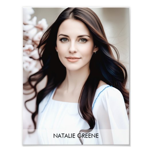 Gradient Border 8.5x11 Photogenic Photo Print Foto Afdruk (Voorkant)