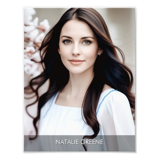 Gradient Border 8.5x11 Photogenic Photo Print Foto Afdruk (Voorkant)