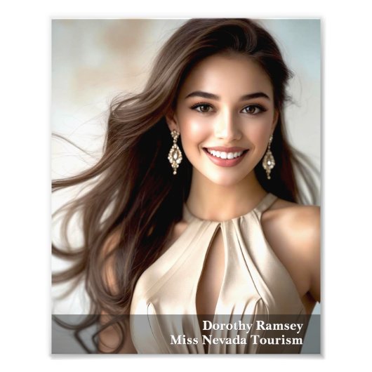 Gradient Border 8x10 Photogenic Pageant Print Foto Afdruk (Voorkant)