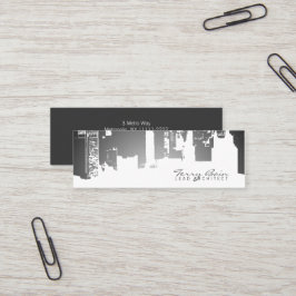 Gradiënt boven Horizontale Skinny Mini Visitekaartje