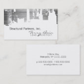 Gradiënt boven Horizontale Skinny Scratch Visitekaartje (Voorkant / Achterkant)