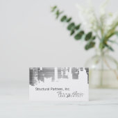 Gradiënt boven Horizontale Skinny Scratch Visitekaartje (Staand voorkant)