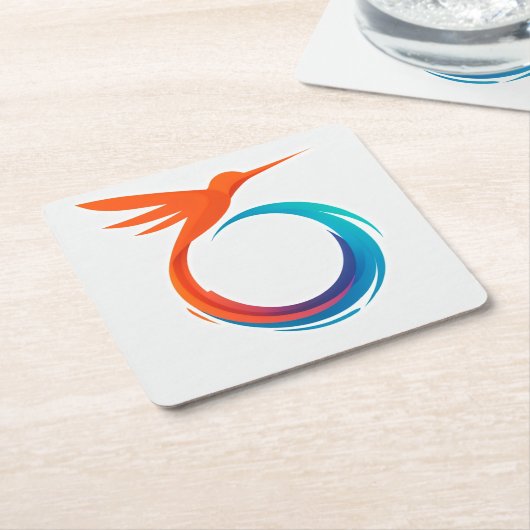 Gradient Burst-Onderzetter Kartonnen Onderzetters (Schuin)