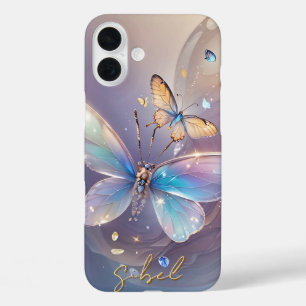 Gradient Butterfly Monogrammed Hoesje- Mate iPhone 16 Plus Hoesje