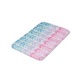 Gradiënt Chevron: Waterverf visgraatpatroon. Badmat (Gekanteld)