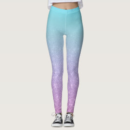 Gradiënt Chic Paars Blue Ombre Leggings