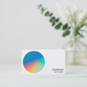 Gradient Cirkel v3 01 Visitekaartje (Staand voorkant)