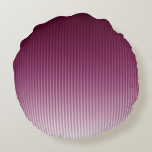 Gradiënt Cool Stijlvol Rood Stripe Patroon Rond Kussen