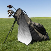 Gradiënt Cool Stijlvolle Trendy Black & White Stri Golfhanddoek (Groen)