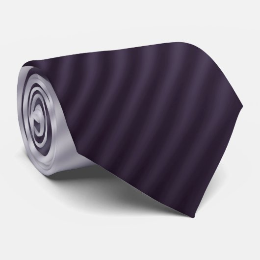 Gradiënt Cool Stylish Trendy Eggplant Blue Stripes Stropdas (Opgerold)