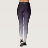 Gradiënt Cool Stylish Trendy Stripe Pattern Leggings (Achterkant)