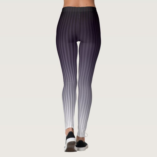 Gradiënt Cool Stylish Trendy Stripe Pattern Leggings (Achterkant)