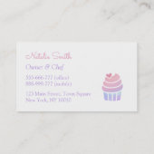 Gradiënt Cupcake Bakkerijproducten Visitekaartjes (Achterkant)