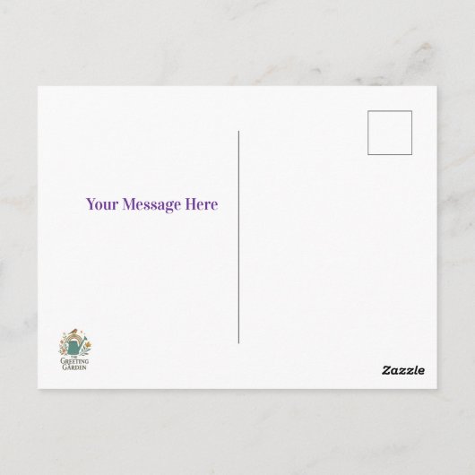 Gradient Deep Purple Birthday Invitation Briefkaart (Achterkant)