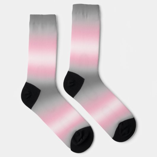 Gradient Demigril Pride Flag Sokken (Rechts)