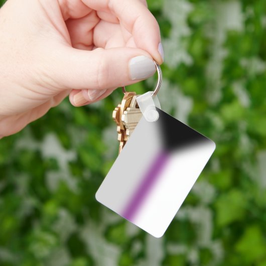 Gradient Demiseksueel Pride Vlag – Demi Vlag Sleutelhanger (Hand)