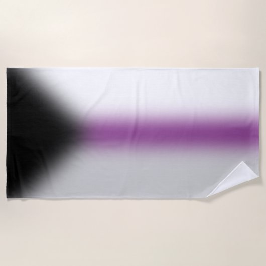 Gradient Demisexual Pride Flag – Demi Flag Strandlaken (Voorkant)