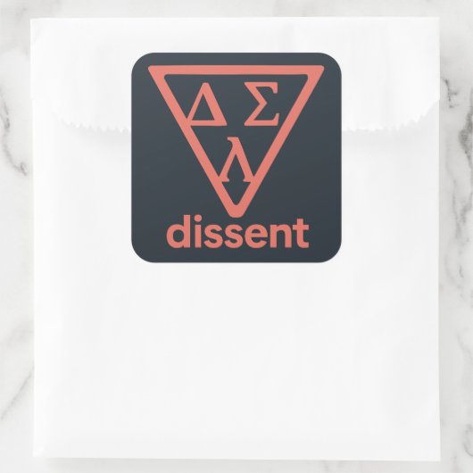 Gradient Dissent DSL-Sticker Vierkante Sticker (Tas)