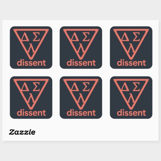 Gradient Dissent DSL-Sticker Vierkante Sticker (Vel)