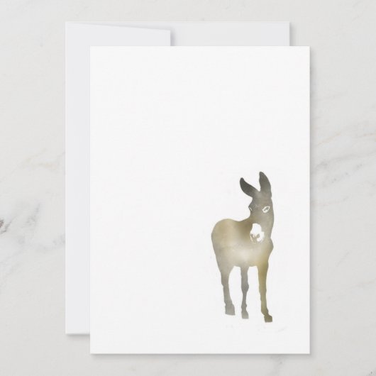 Gradiënt Donkey Note Card Notitiekaartje (Voorkant)