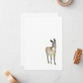 Gradiënt Donkey Note Card Notitiekaartje (Voorkant / Achterkant in situ)