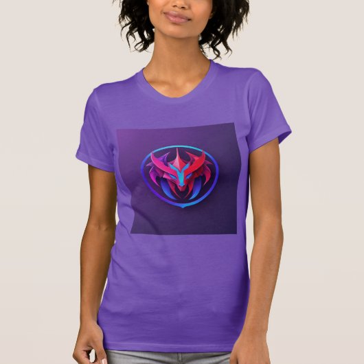 Gradient Dragon Symmetry T-shirt (Voorkant)