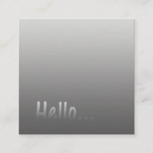 Gradiënt Één Hallo van de Kleur Silver met de Teks