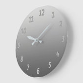 Gradiënt eenvoudige grijs grote klok (Hoek)