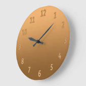 Gradiënt eenvoudige kleurrijke gulden grote klok (Hoek)