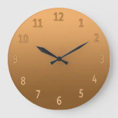 Gradiënt eenvoudige kleurrijke gulden grote klok (Voorkant)