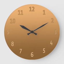 Gradiënt eenvoudige kleurrijke gulden grote klok