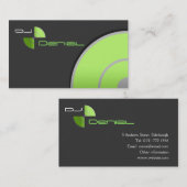 Gradiënt Effect DJ Groen Visitekaartje (Voorkant / Achterkant)