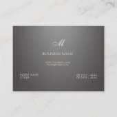 Gradiënt en monogram visitekaartje (Voorkant)