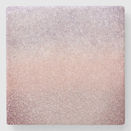 Gradiënt Faux Glitter Sparkly Pink Stenen Onderzetter