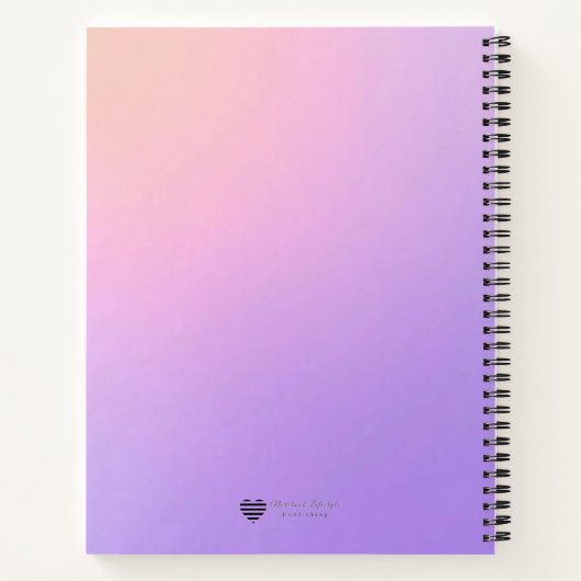 Gradient Field - Modern Cover Art Notitieboek (Achterkant)