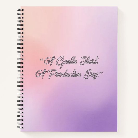 Gradient Field  - Modern Cover Art Notitieboek (Voorkant)