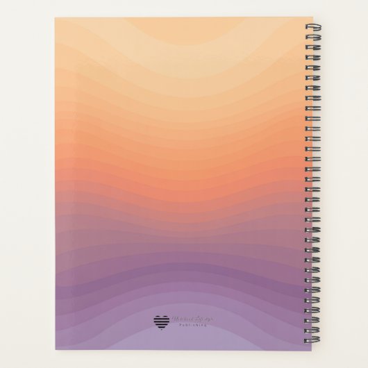 Gradient Field - Modern Cover Art Planner (Achterkant)