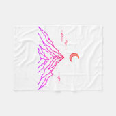 Gradient Fleece Blanket "Vivid Peaks" Deken (Voorkant (Horizontaal))